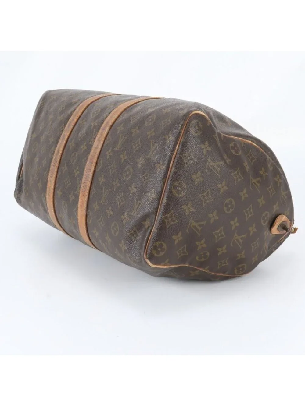 Louis Vuitton Monogram Keepall 45 Leather Boston Bag Tote
